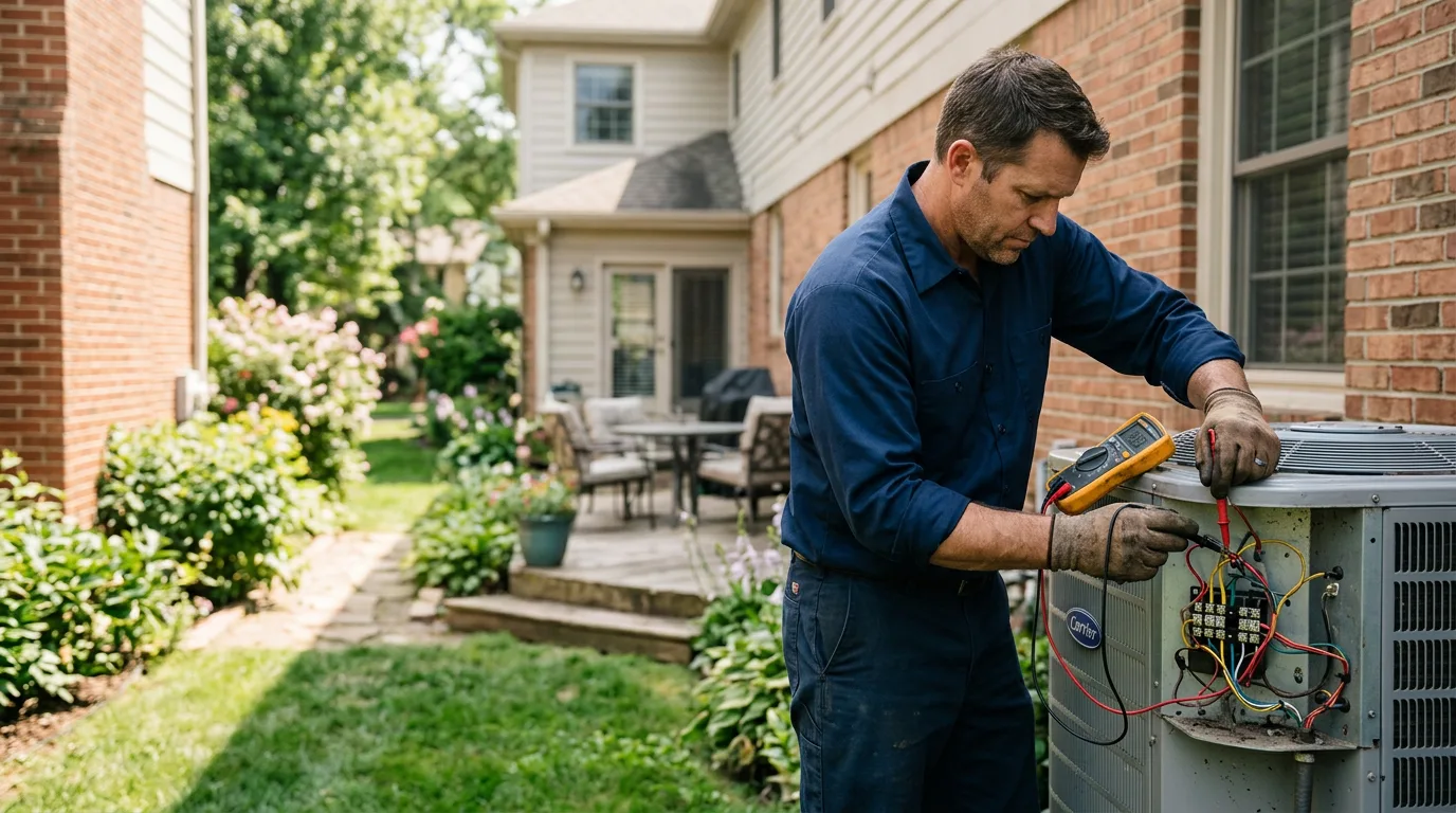 HVAC technician working near Eros, LA